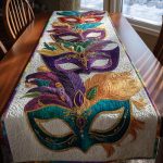 Mardi Gras Quilted Table Runner