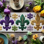 Carnival Crest Quilted Table Runner