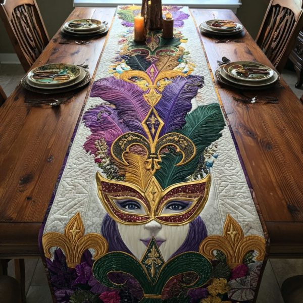 Carnival Queen Quilted Table Runner