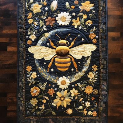 Celestial Bee Quilted Table Runner