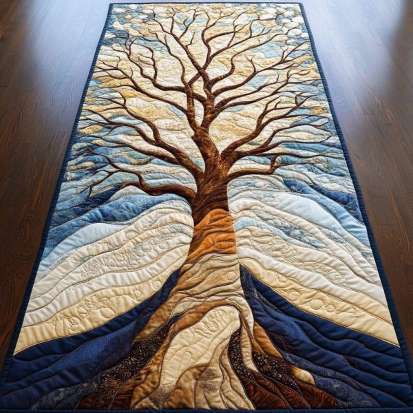 Celestial Branches Quilted Table Runner