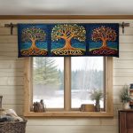 Celestial Branches Quilted Valance