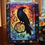 Celestial Crow Quilted Table Runner