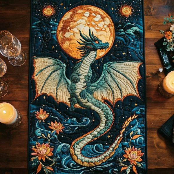 Celestial Roar Quilted Table Runner