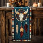 Celestial Shapes Quilted Table Runner