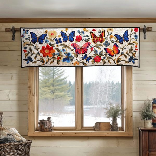 Celestial Wings Quilted Valance