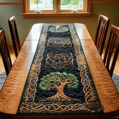 Celtic Spirit Tree Quilted Table Runner