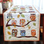 Charming Owls Perch Quilted Table Runner