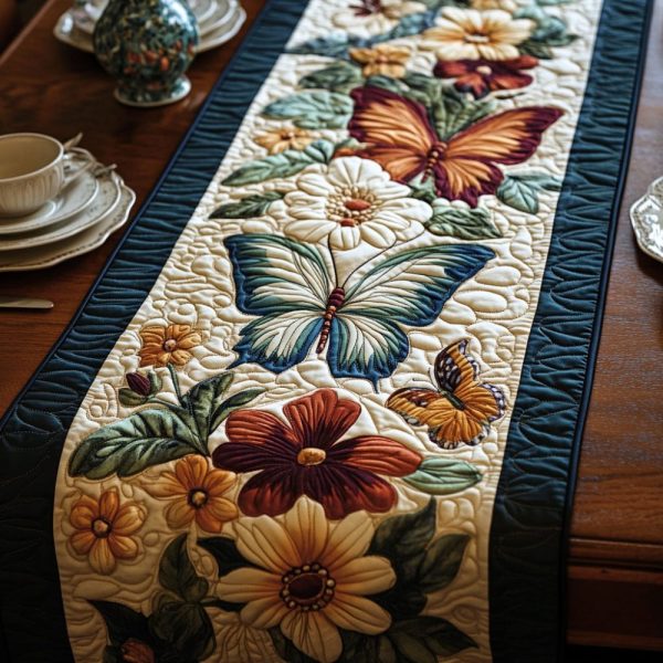 Chasing Butterflies Quilted Table Runner