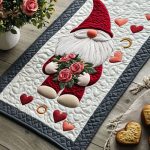 Cherished Gnome Quilted Table Runner