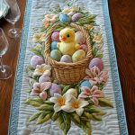 Chick Charm Quilted Table Runner