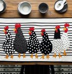 Chicken Coop Quilted Table Runner