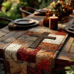 Christian Cross Spirit Quilted Table Runner