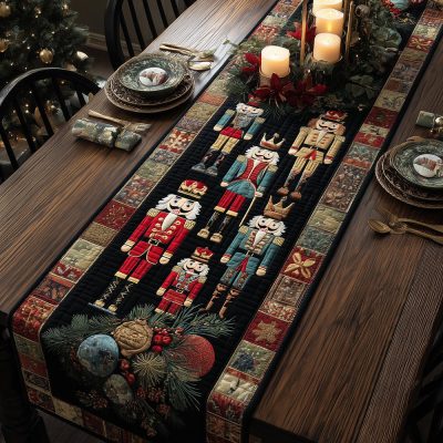 Christmas Classic Quilted Table Runner