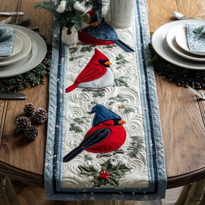 Christmas Comfort Quilted Table Runner