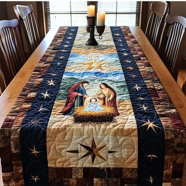 Christmas Miracle Quilted Table Runner