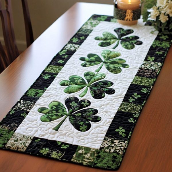Clover Patch Quilted Table Runner