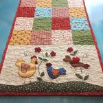 Clucking Floral Quilted Table Runner