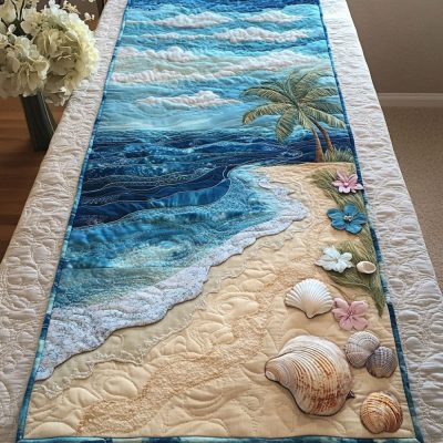 Coastal Breeze Quilted Table Runner