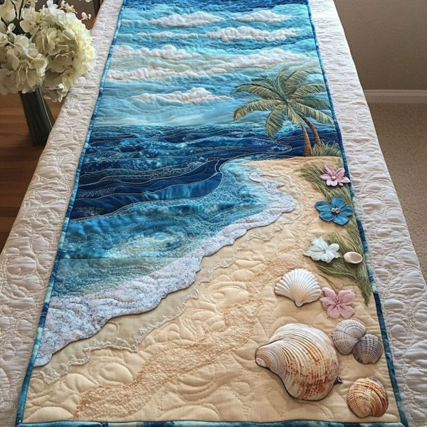 Coastal Breeze Quilted Table Runner