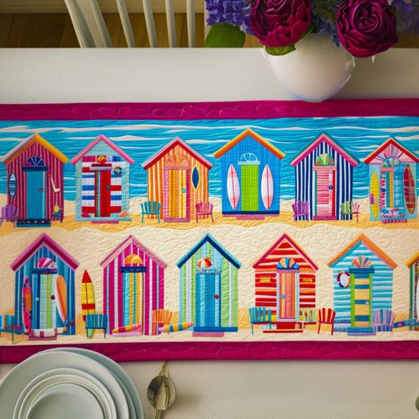 Coastal Paradise Quilted Table Runner