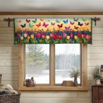 Color Bloom Quilted Valance