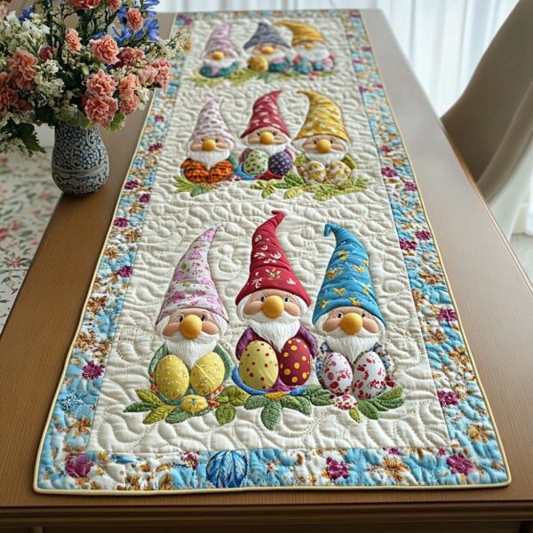 Color Gnome Quilted Table Runner