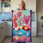 Coral Reef Quilted Table Runner