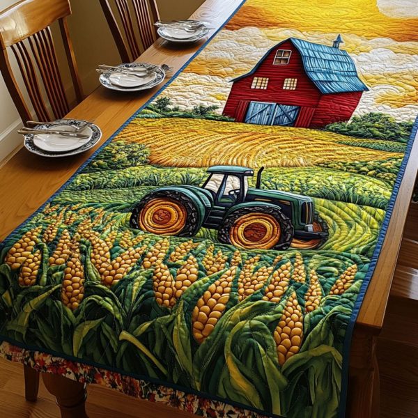 Cornfield Harvest Quilted Table Runner