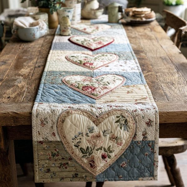Cottage Love Quilted Table Runner