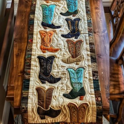 Cowboy Serenade Quilted Table Runner