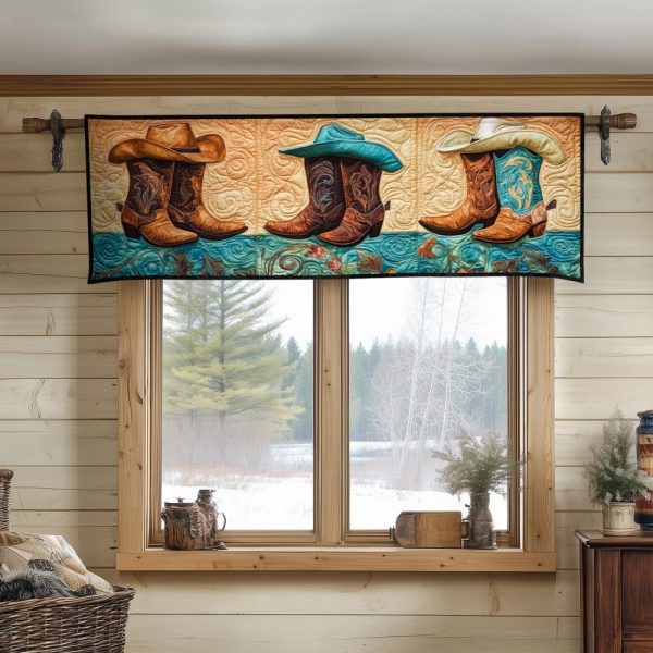 Cowboy Quilted Valance