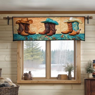 Cowboy Elegance Quilted Valance