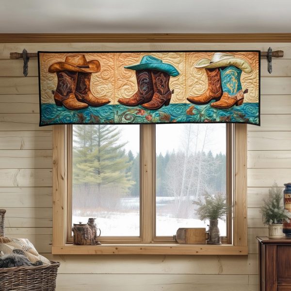 Cowboy Elegance Quilted Valance