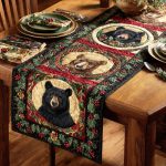 Cozy Bearland Quilted Table Runner