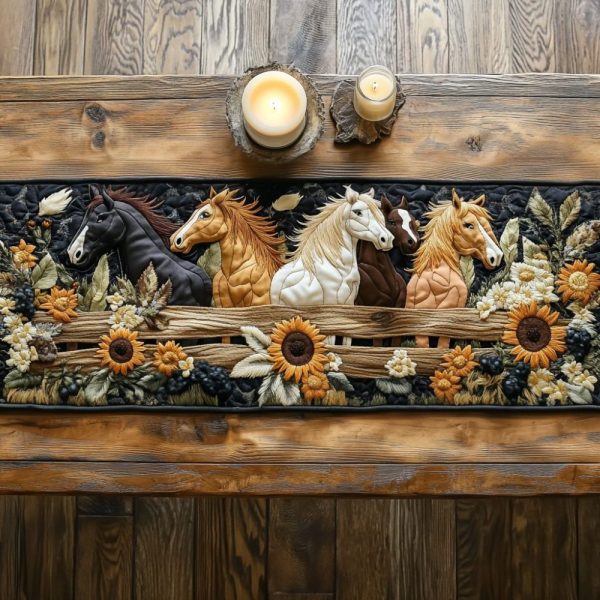 Cozy Canter Quilted Table Runner
