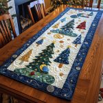 Cozy Christmas Hearth Quilted Table Runner