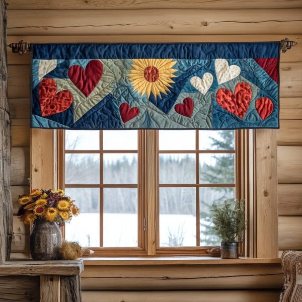 Cozy Heartland Quilted Valance