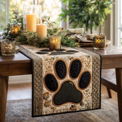 Cozy Paws Quilted Table Runner
