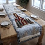 Cozy Pines Chapel Quilted Table Runner