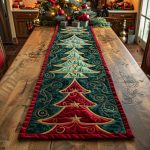 Crimson Fir Quilted Table Runner