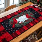 Crimson Sky Soar Quilted Table Runner