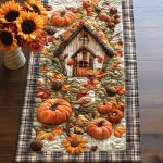 Crisp Bird Flight Quilted Table Runner