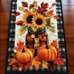 Crisp Leaf Path Quilted Table Runner