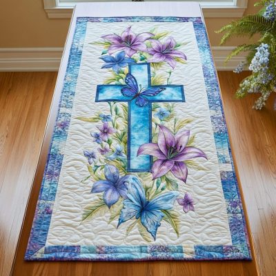 Cross Style Quilted Table Runner