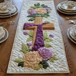 Cross Of Divine Purpose Quilted Table Runner