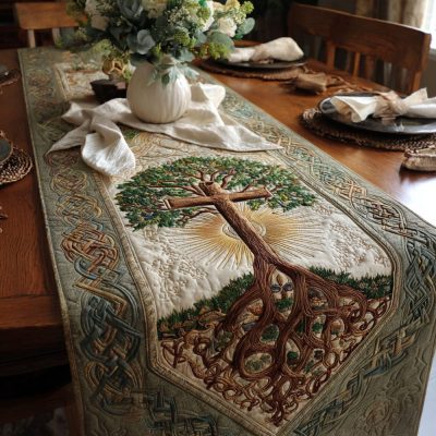 Cross Of Sanctuary Quilted Table Runner