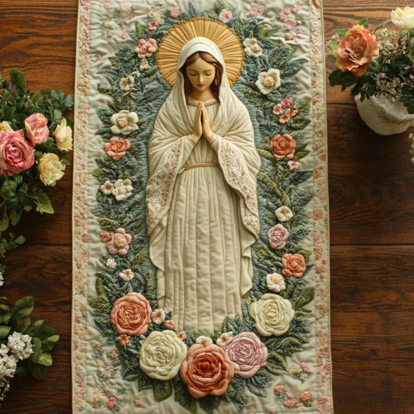 Crowned With Grace Quilted Table Runner