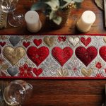 Cupid Charm Quilted Table Runner