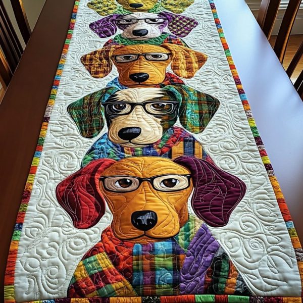 Dachshund Delight Quilted Table Runner